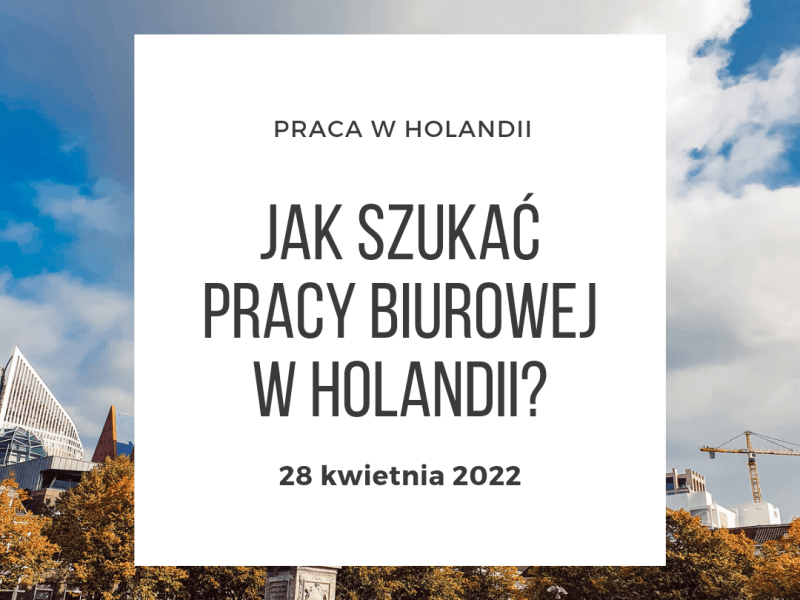 [HOLANDIA] Praca biurowa w Holandii – jak&nbsp;szukać?